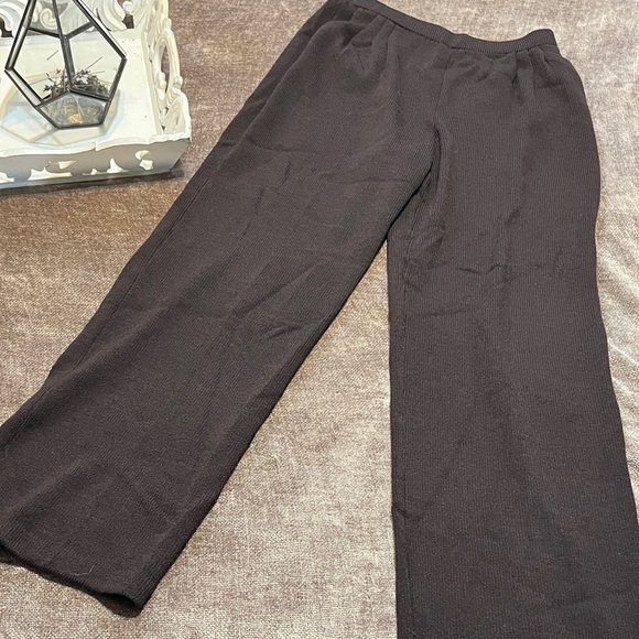 St John Collection by Marie Gray Brown Wide-Leg Pants - Size 2 - Picture 1 of 5